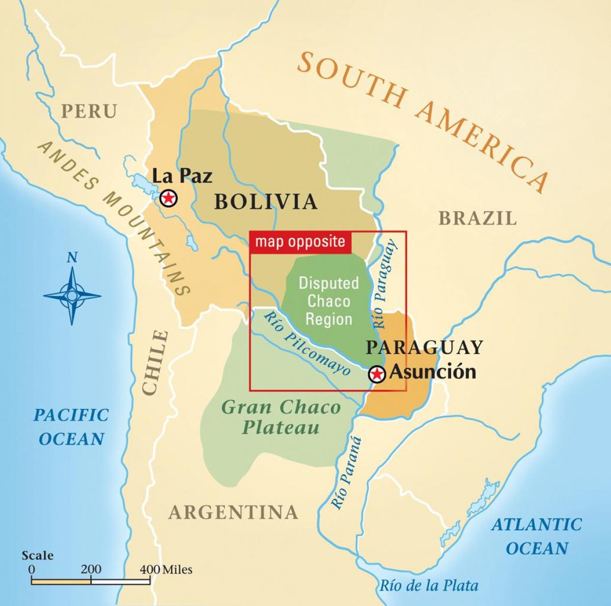 Mapa rio Paraguay