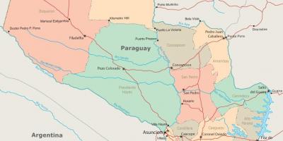 Paraguaj asuncion mapu