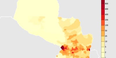 Mapa Paraguaj klímy